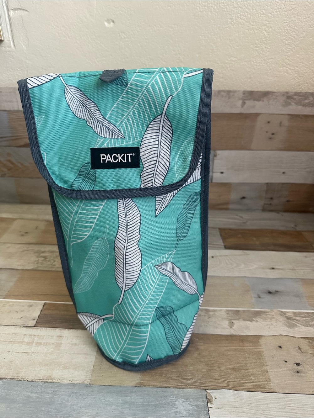 PackIt Teal Leaf Insulated Bottle Cooler
